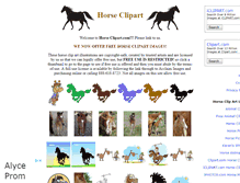 Tablet Screenshot of horseclipart.com